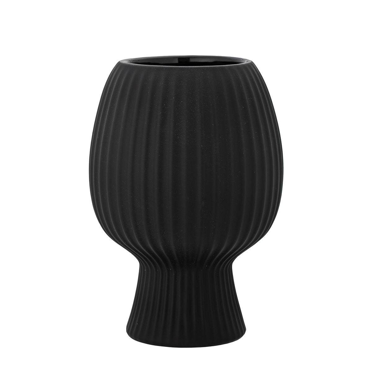 Bloomingville Dagny Vase, Sort, Stentøj - Bloomingville - DesignGaragen.dk