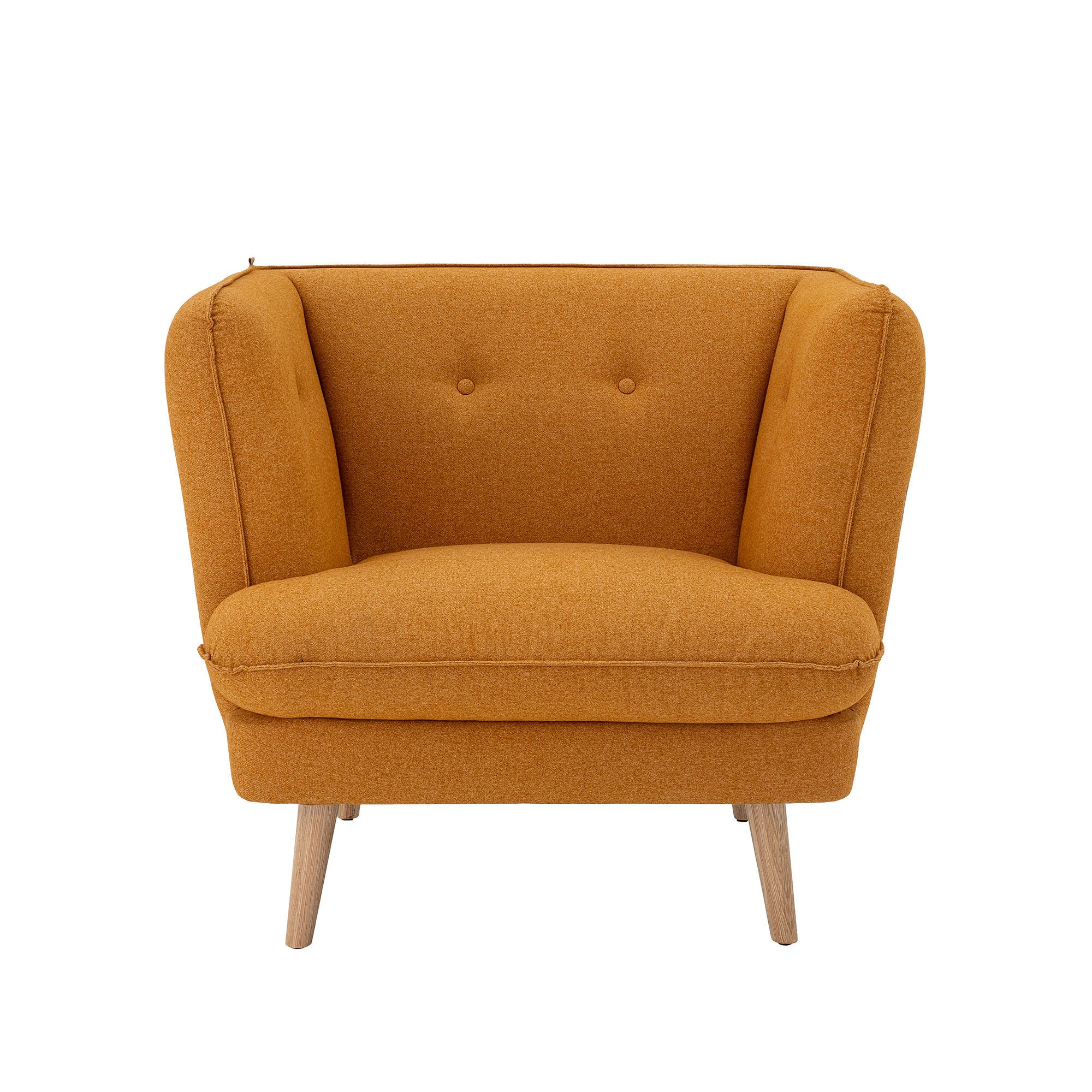 Bloomingville Bloomingville Elliot Lounge Stol, Orange, Polyester - DesignGaragen.dk.