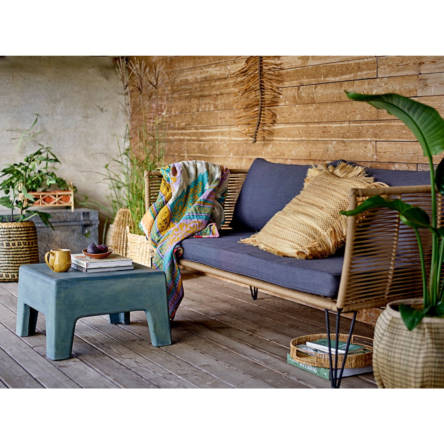 Bloomingville Diora Basket, Natur, Søgræs - Bloomingville - DesignGaragen.dk