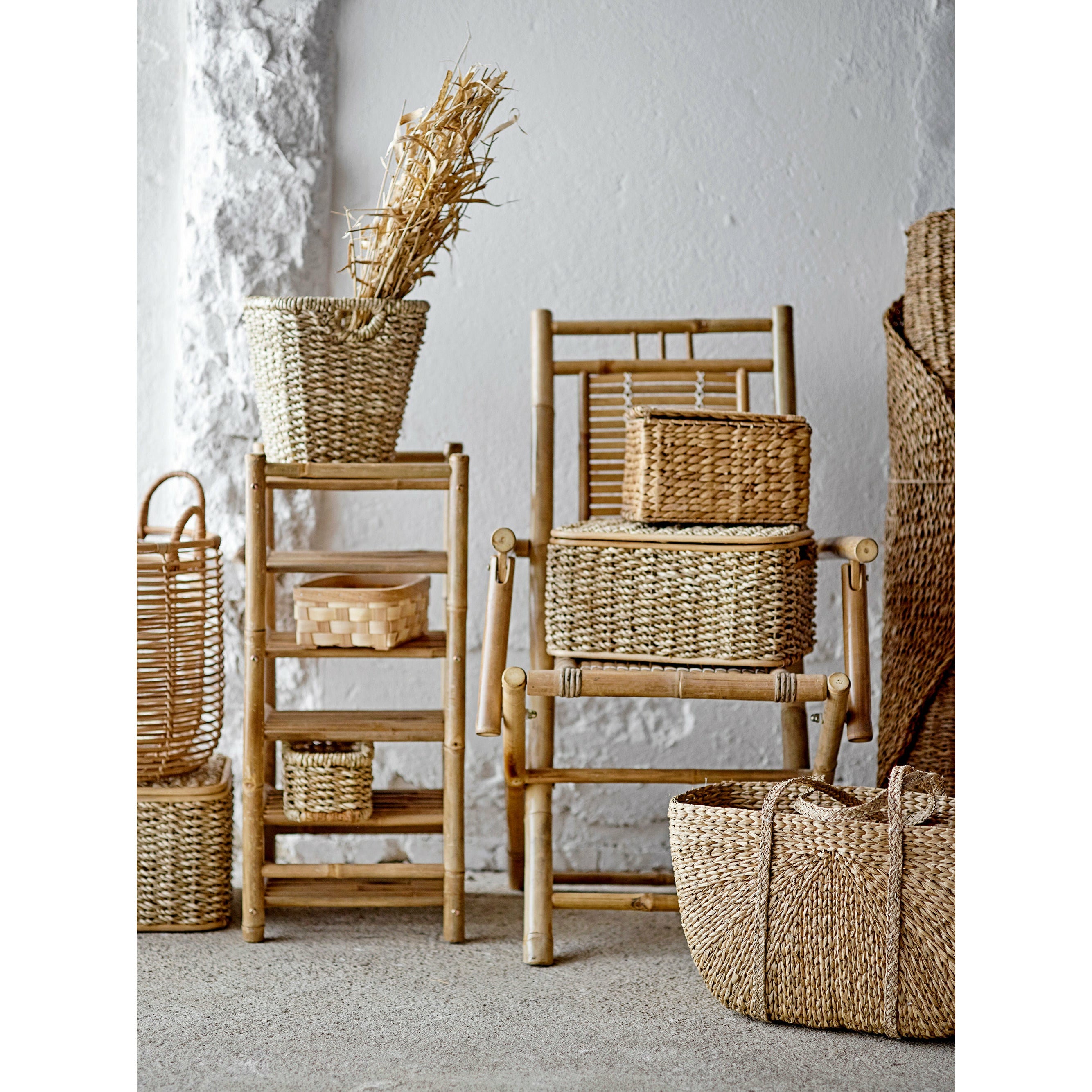 Bloomingville Harvar Kurv, Natur, Palm leaf