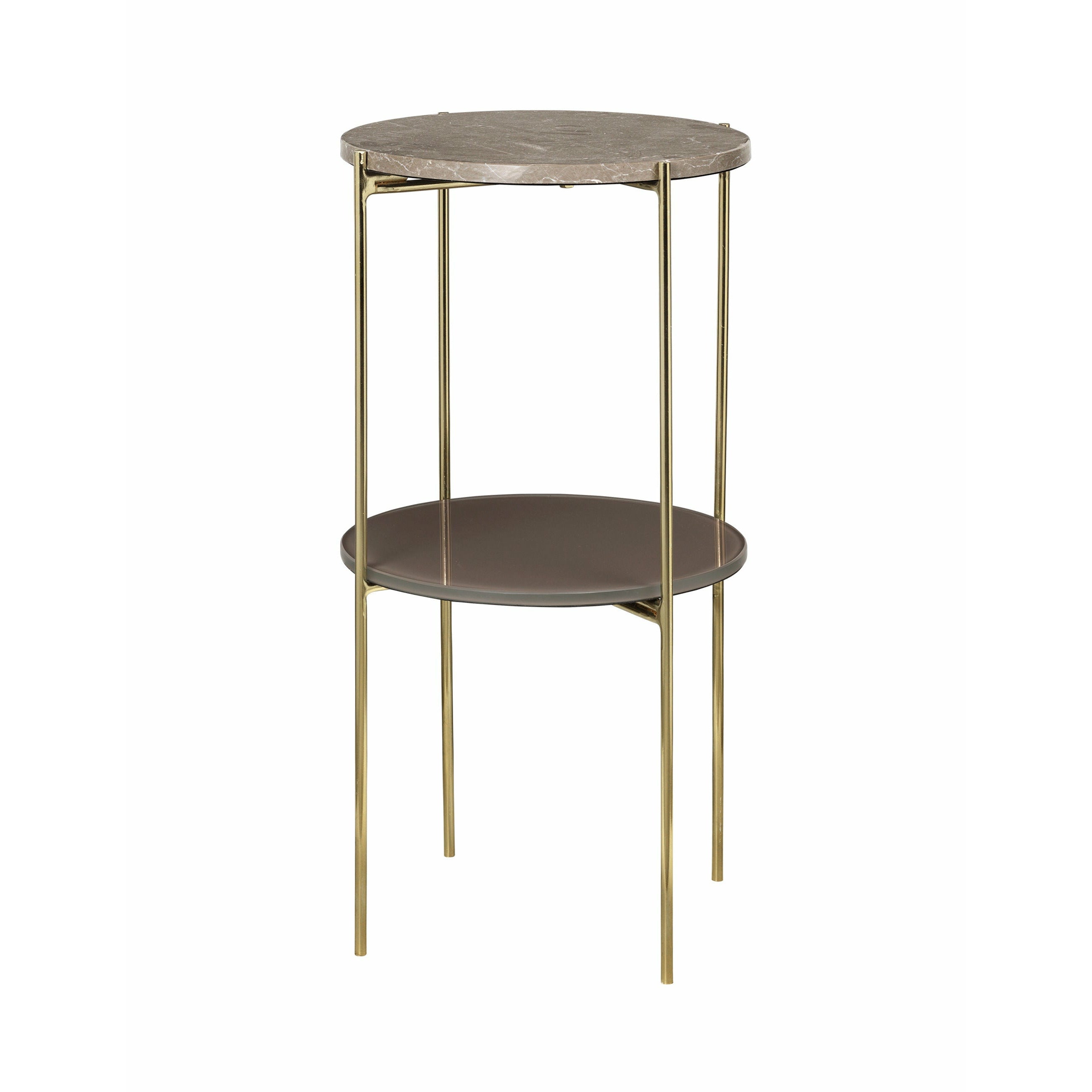 Cozy Living Fryd Marble Bed Side Stand - TOFFEE BROWN