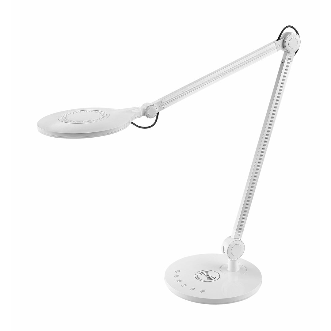 Dyberg Larsen Office bordlampe hvid - Ø17xH53 - DesignGaragen.dk.