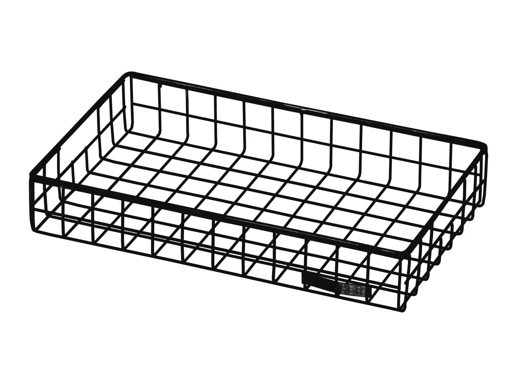 Kalager Design WIRE TRAY, Lille, Sort