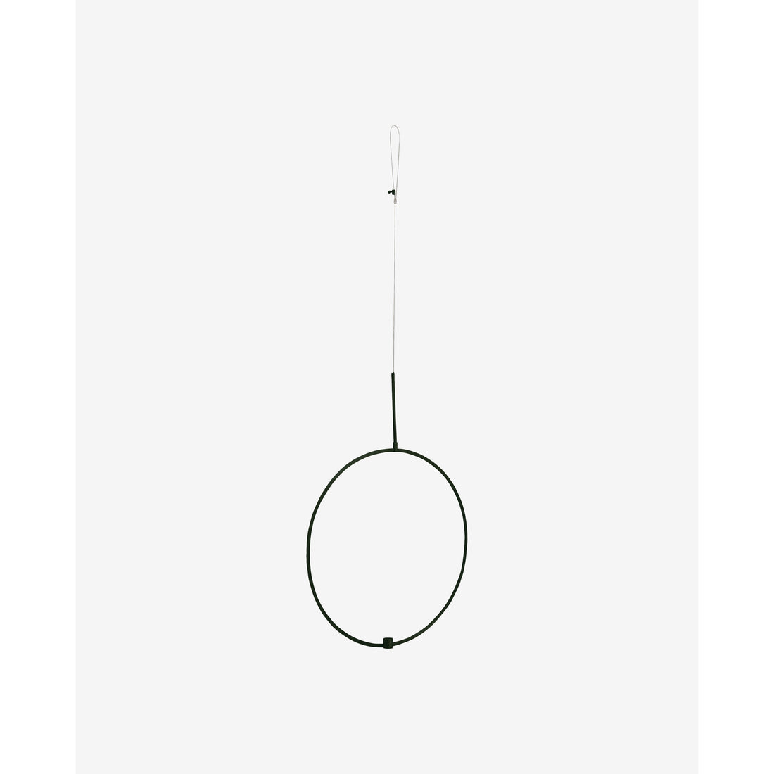 Cirkel lysestage til ophæng - ø52 cm - sort