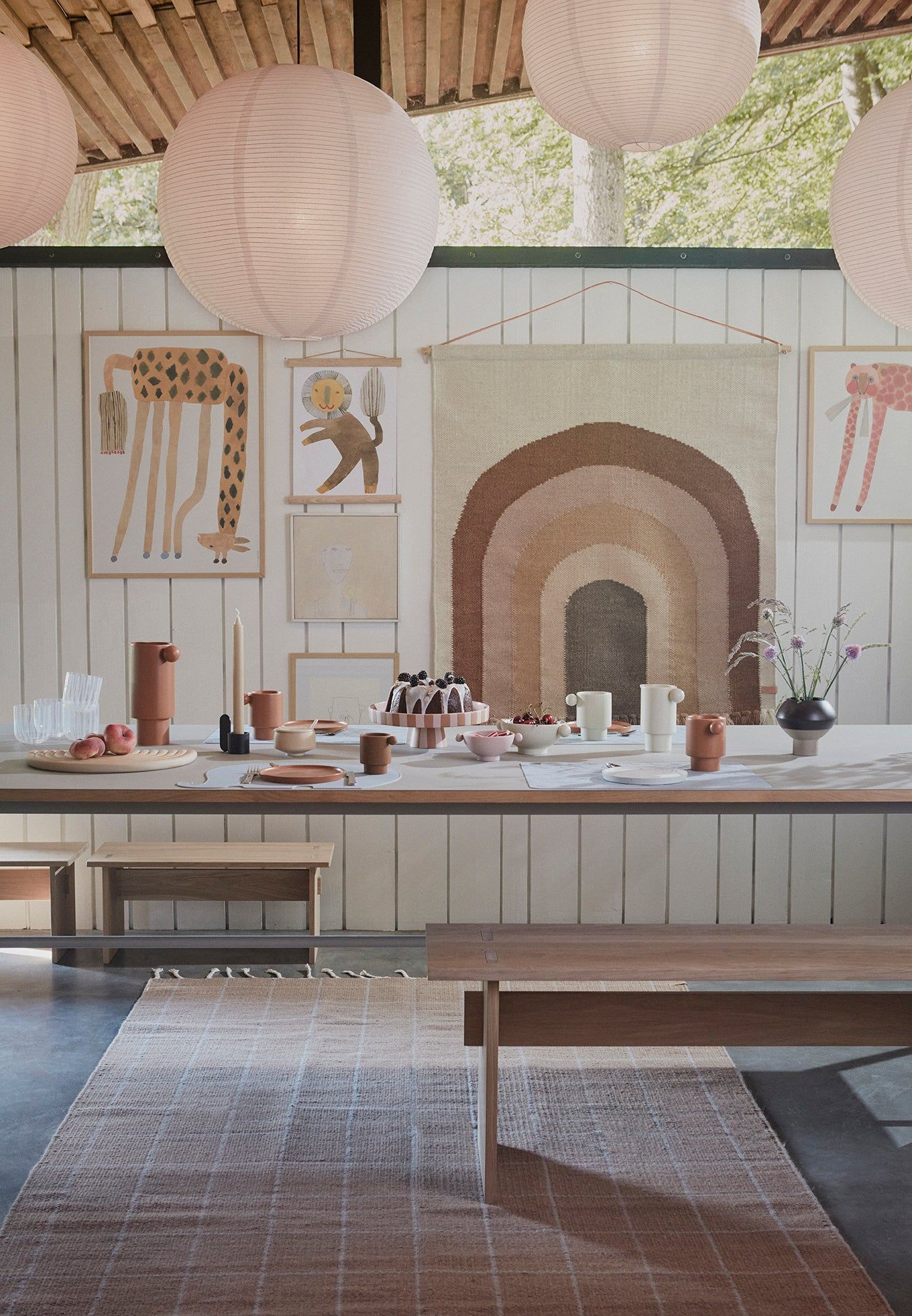 OYOY LIVING Strawberry Kat Plakat