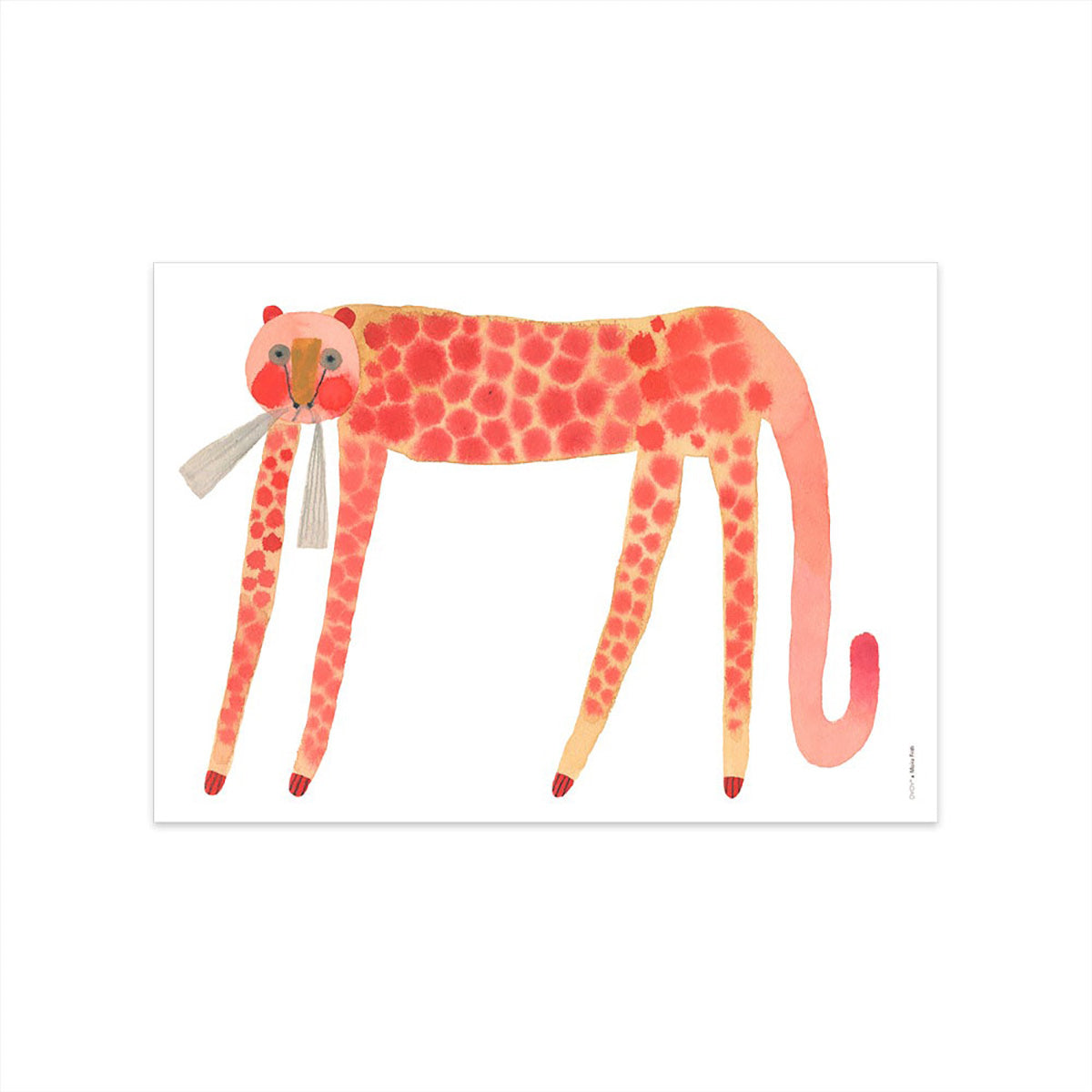 OYOY LIVING Strawberry Kat Plakat