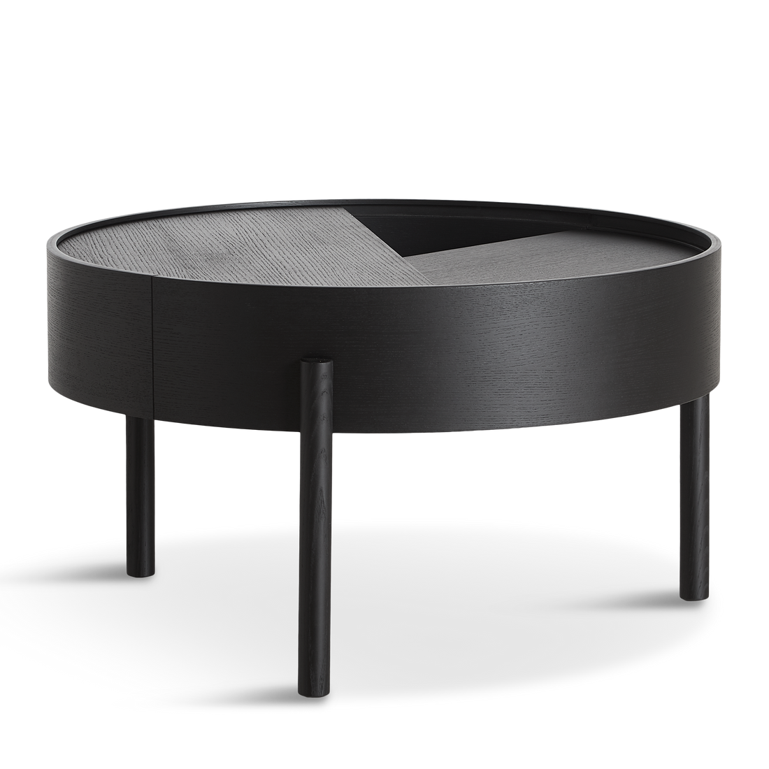 WOUD -  Arc coffee table (66 cm) - Black