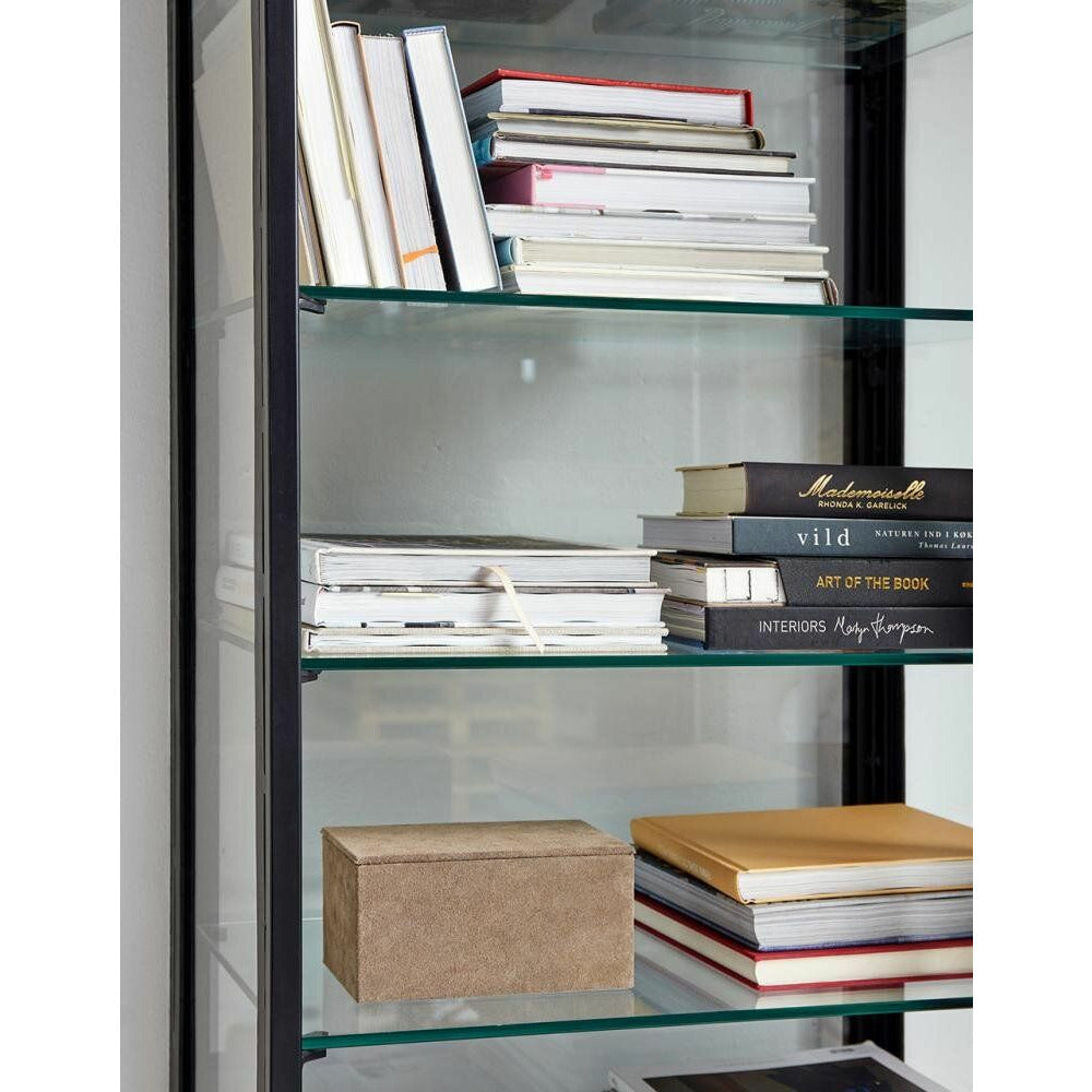 Nordal MONDO vitrineskab i jern - 198x61 - sort