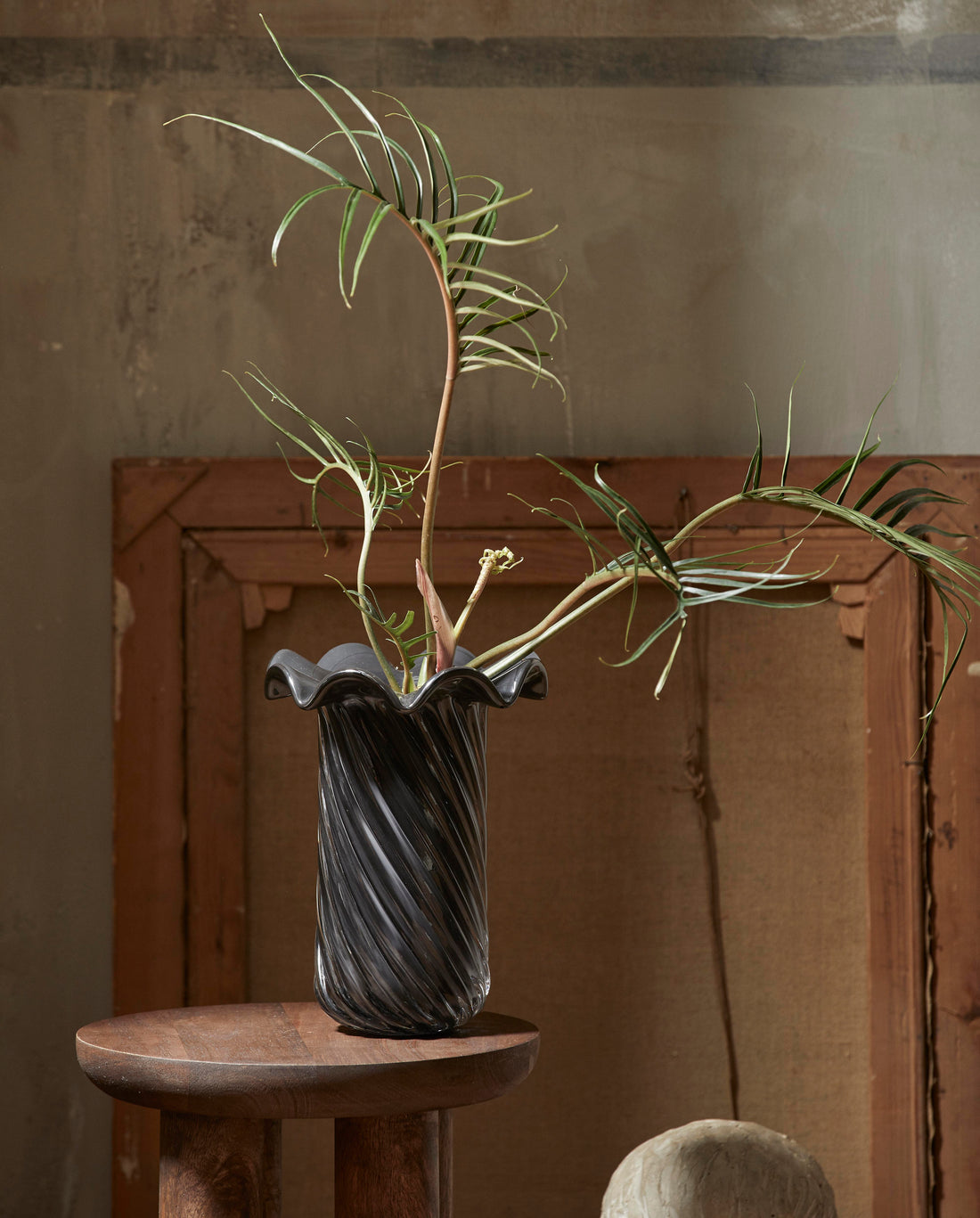 Nordal A/S KORO vase, glass - grey