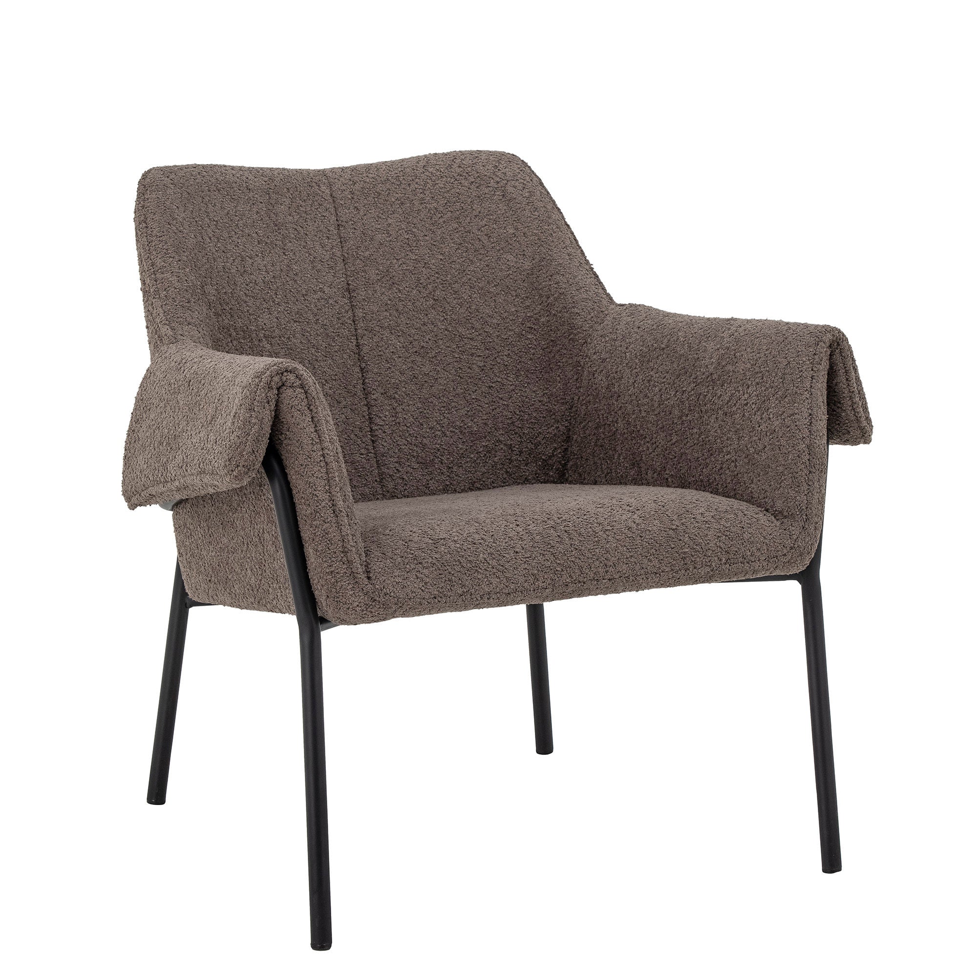 Bloomingville Fendi Lounge Stol, Brun, Polyester