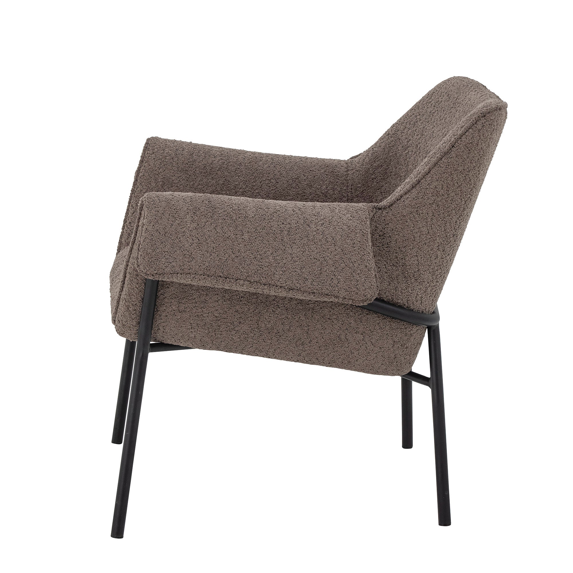 Bloomingville Fendi Lounge Stol, Brun, Polyester
