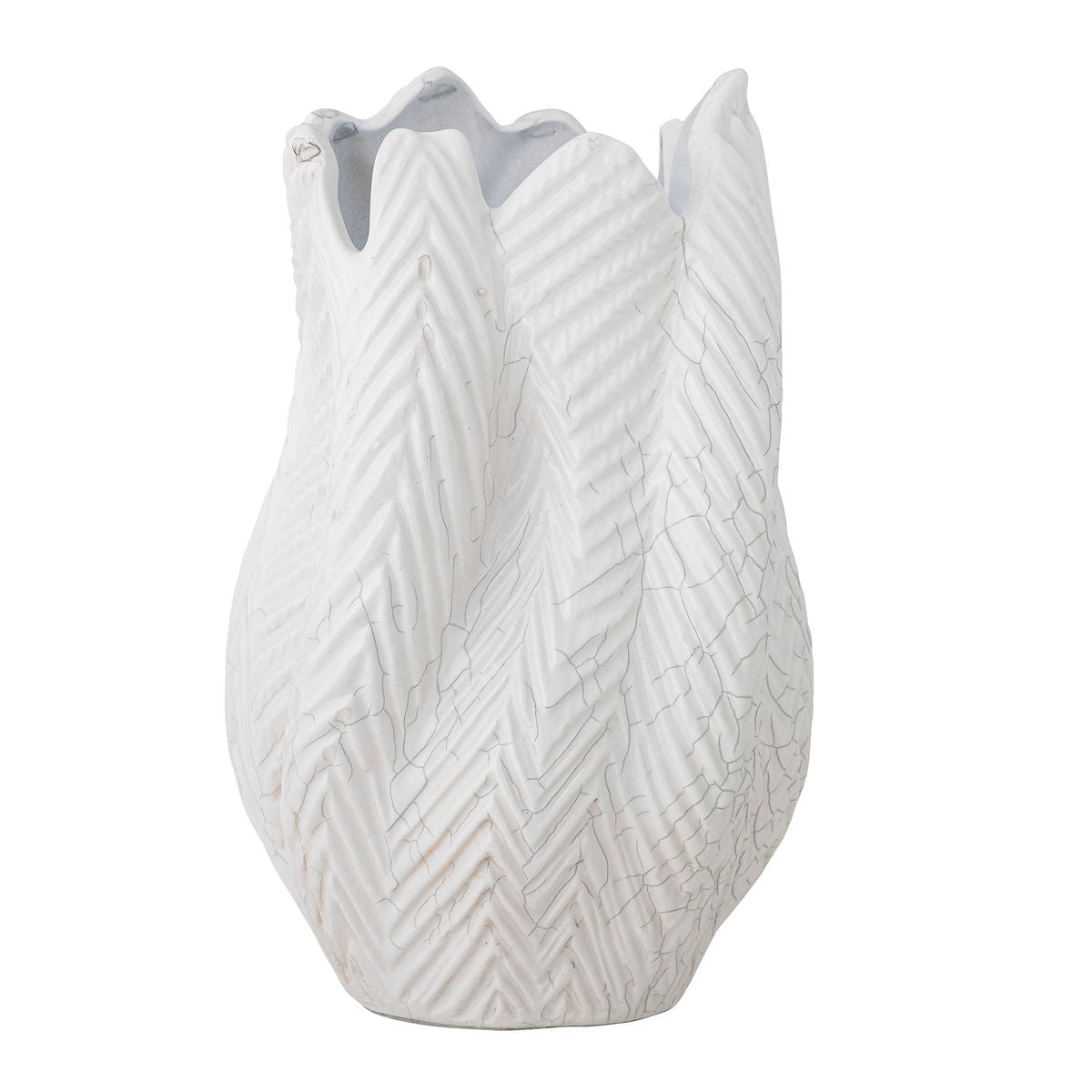 Creative Collection Besa Vase, Hvid, Stentøj - Creative Collection - DesignGaragen.dk