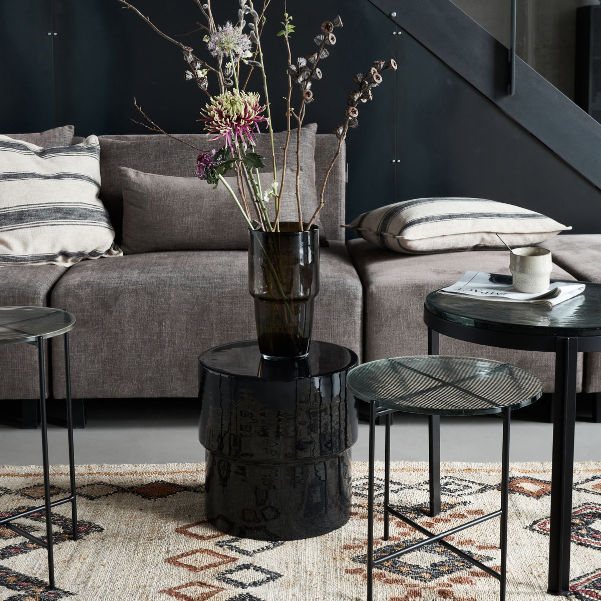 House Doctor - Sidebord, Nivo, Sort