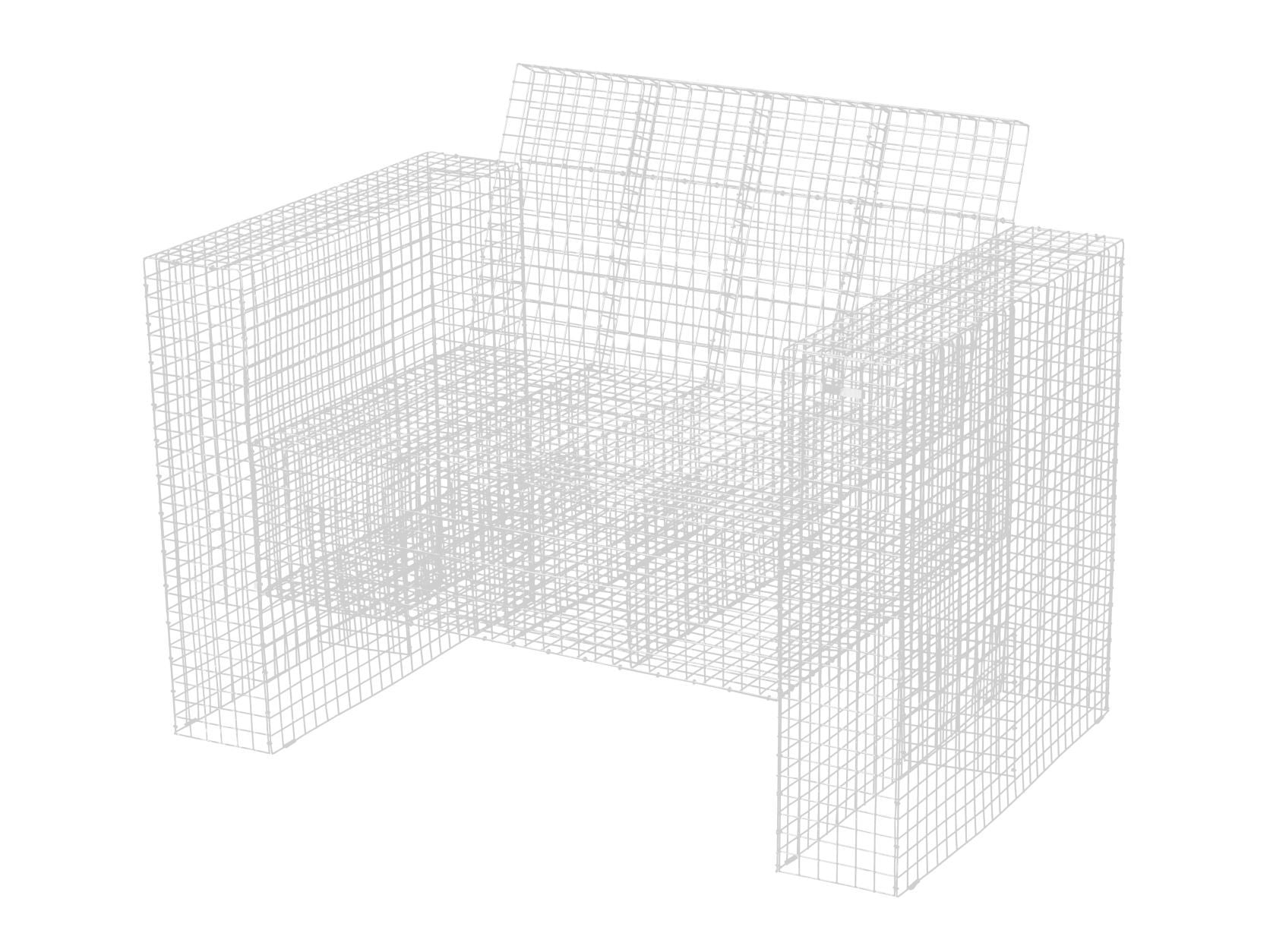 Kalager Design WIRE LOUNGECHAIR, Hvid