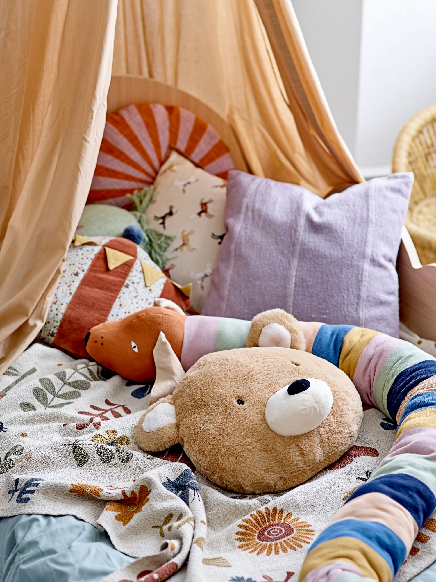 BLOOMINGVILLE MINI - Bryn Plaid, Brun, Genanvendt Bomuld - BLOOMINGVILLE MINI - DesignGaragen.dk