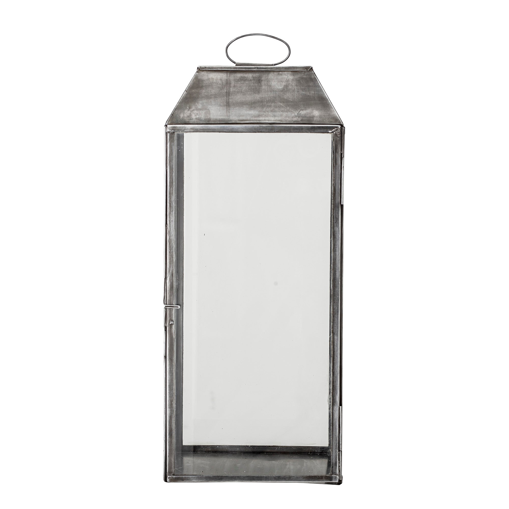 BLOOMINGVILLE Ejlar Lanterne, Grå, Metal - L20xH48xW20 cm - DesignGaragen.dk.