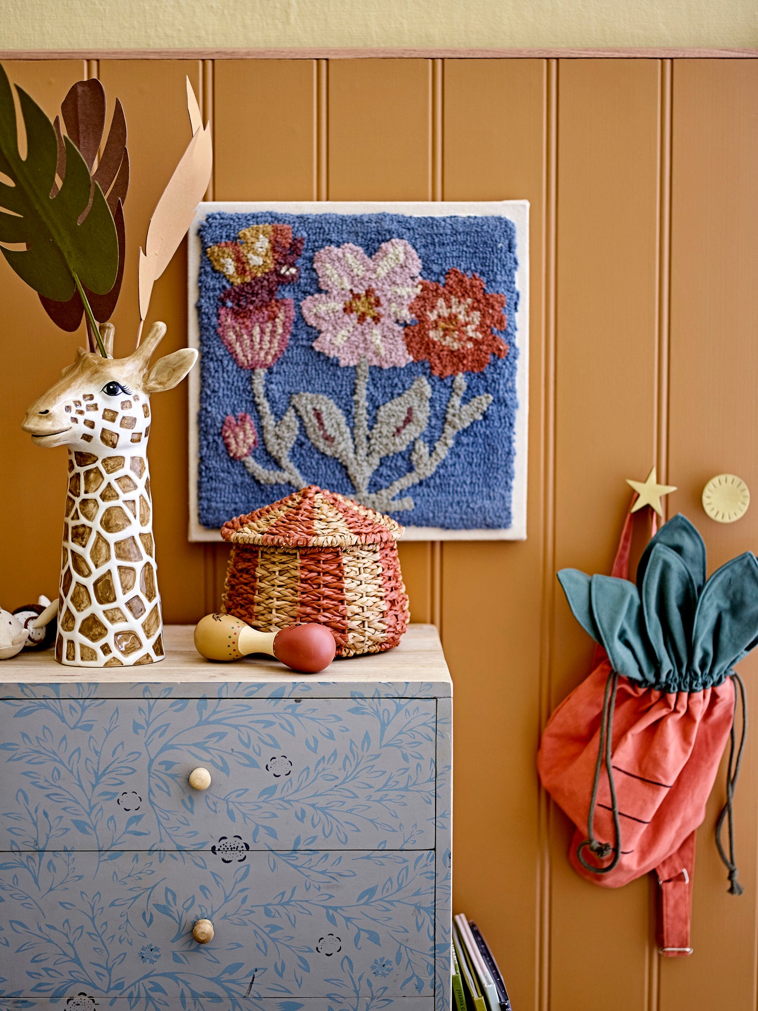 BLOOMINGVILLE MINI - Totte Taske, Orange, Hør - BLOOMINGVILLE MINI - DesignGaragen.dk