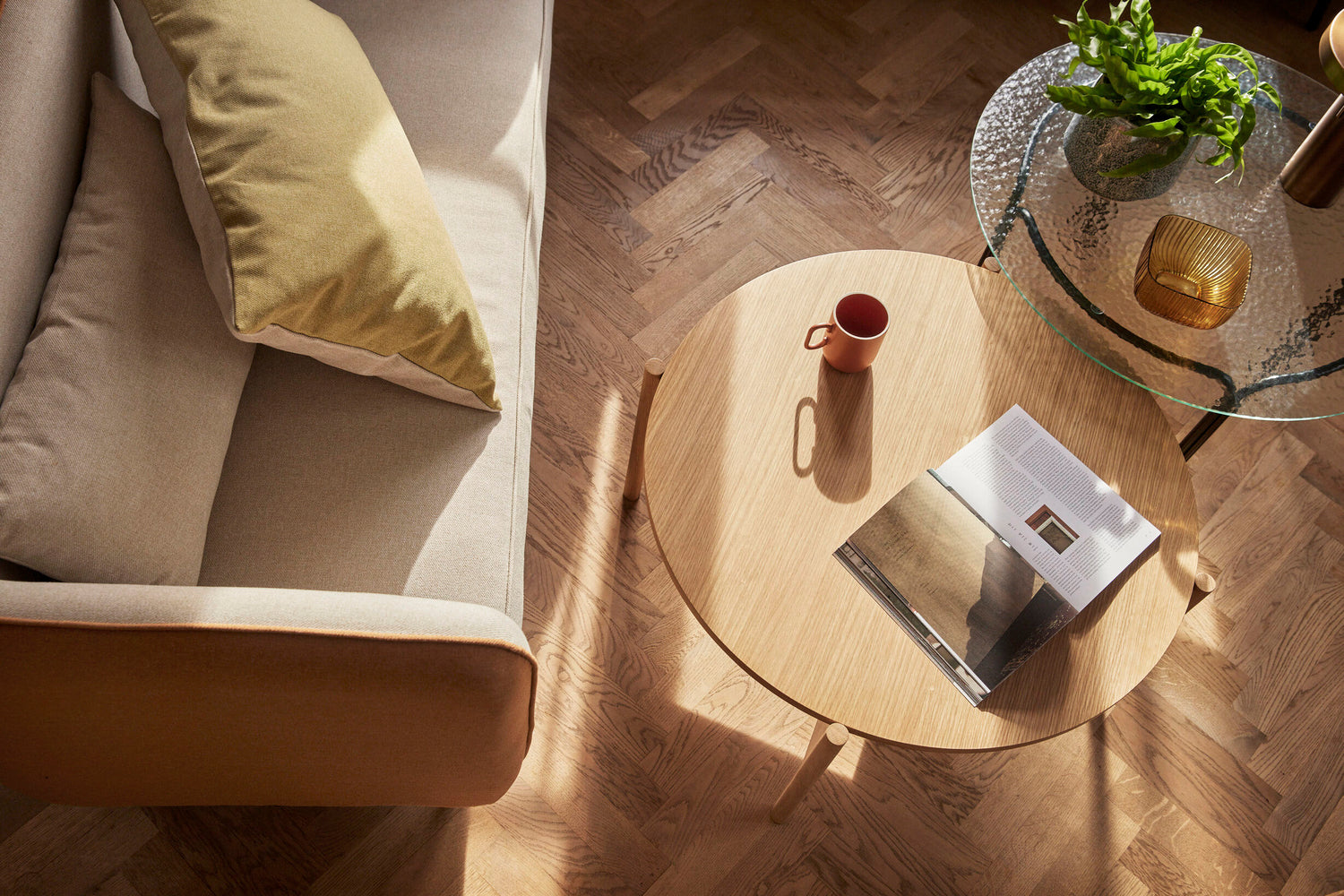 Orbit Sofabord Sort - ø80xh45cm