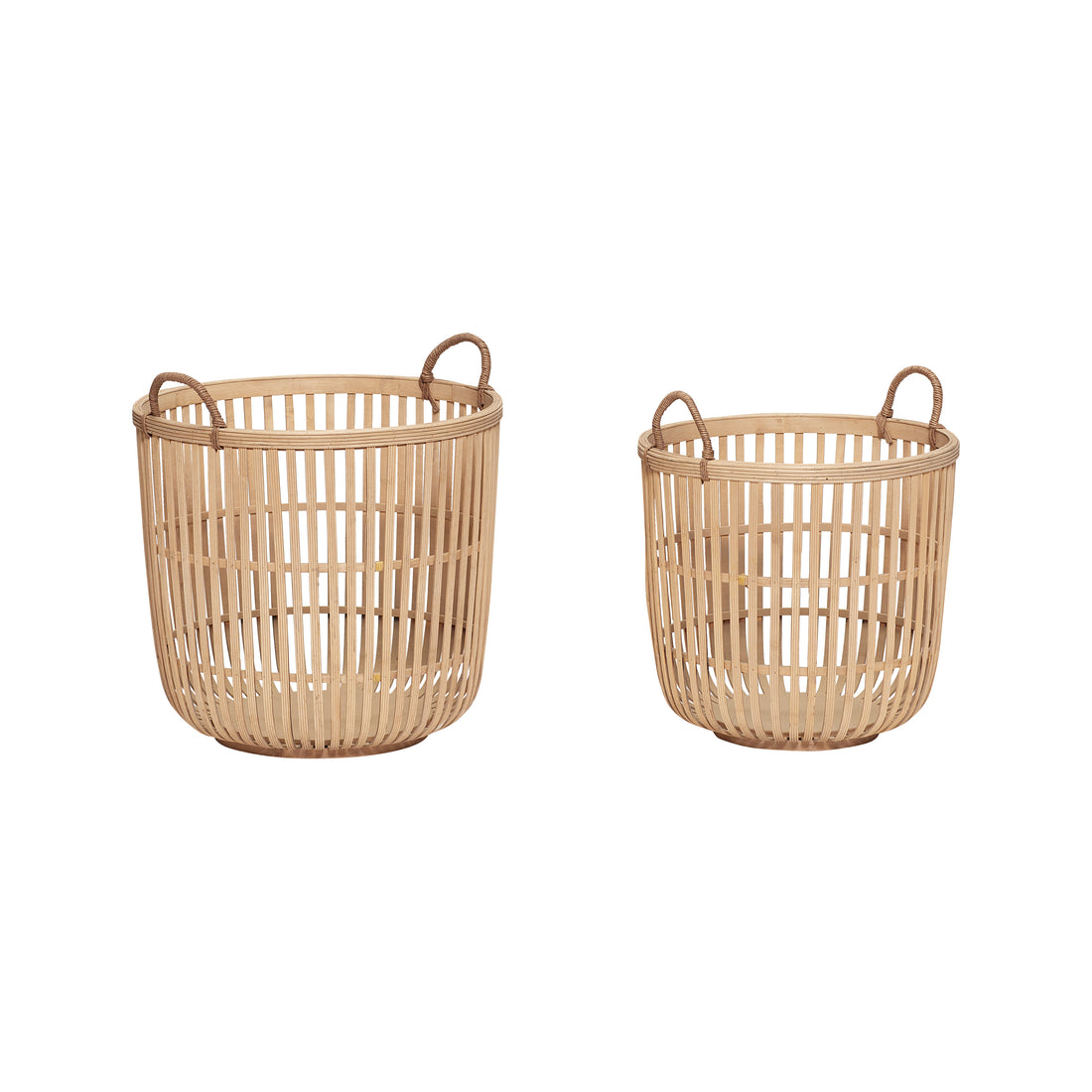 Hickory Kurve Natur (sæt af 2) - ø34xh33, ø39xh36cm