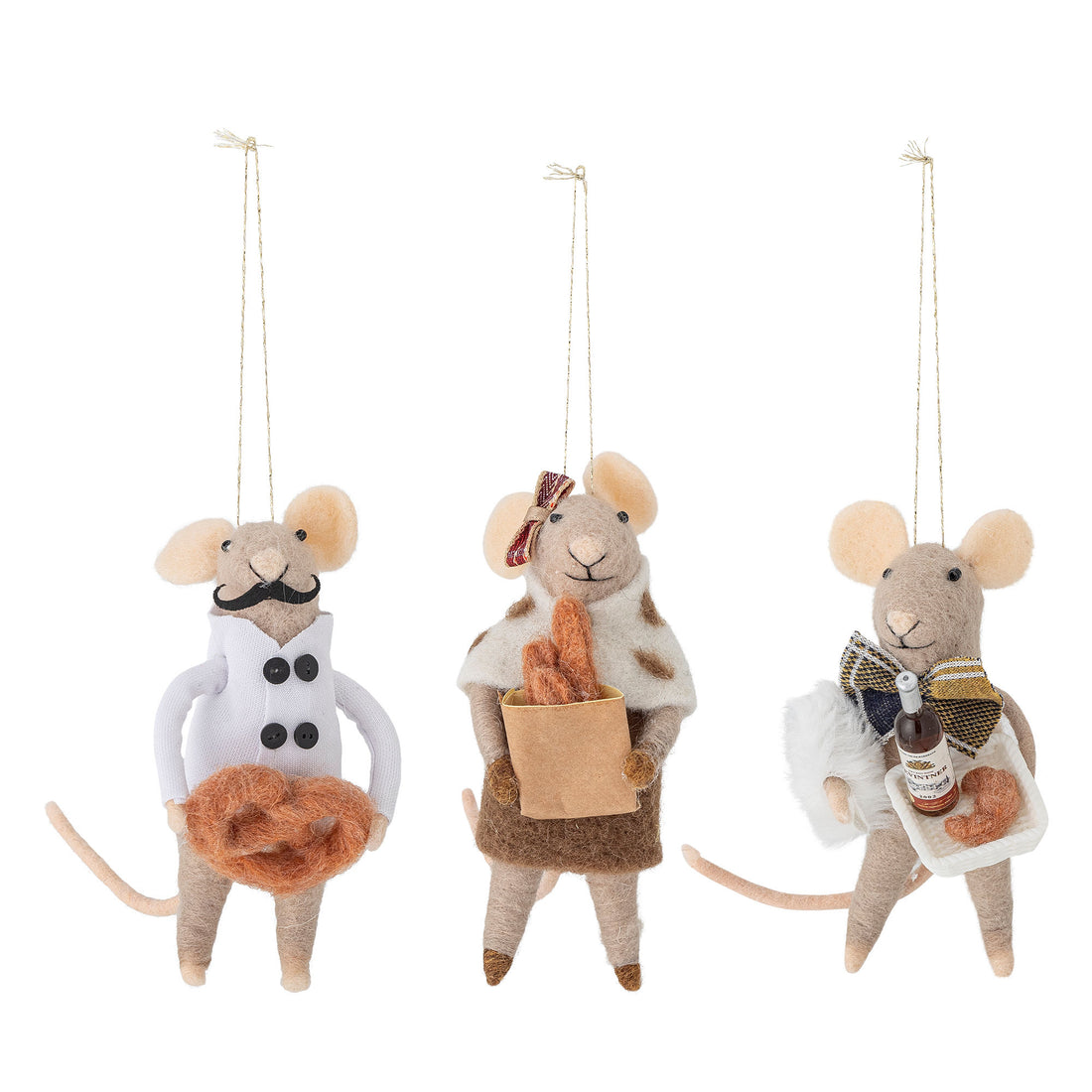 Bloomingville Peo Ornament, Natur, Uld