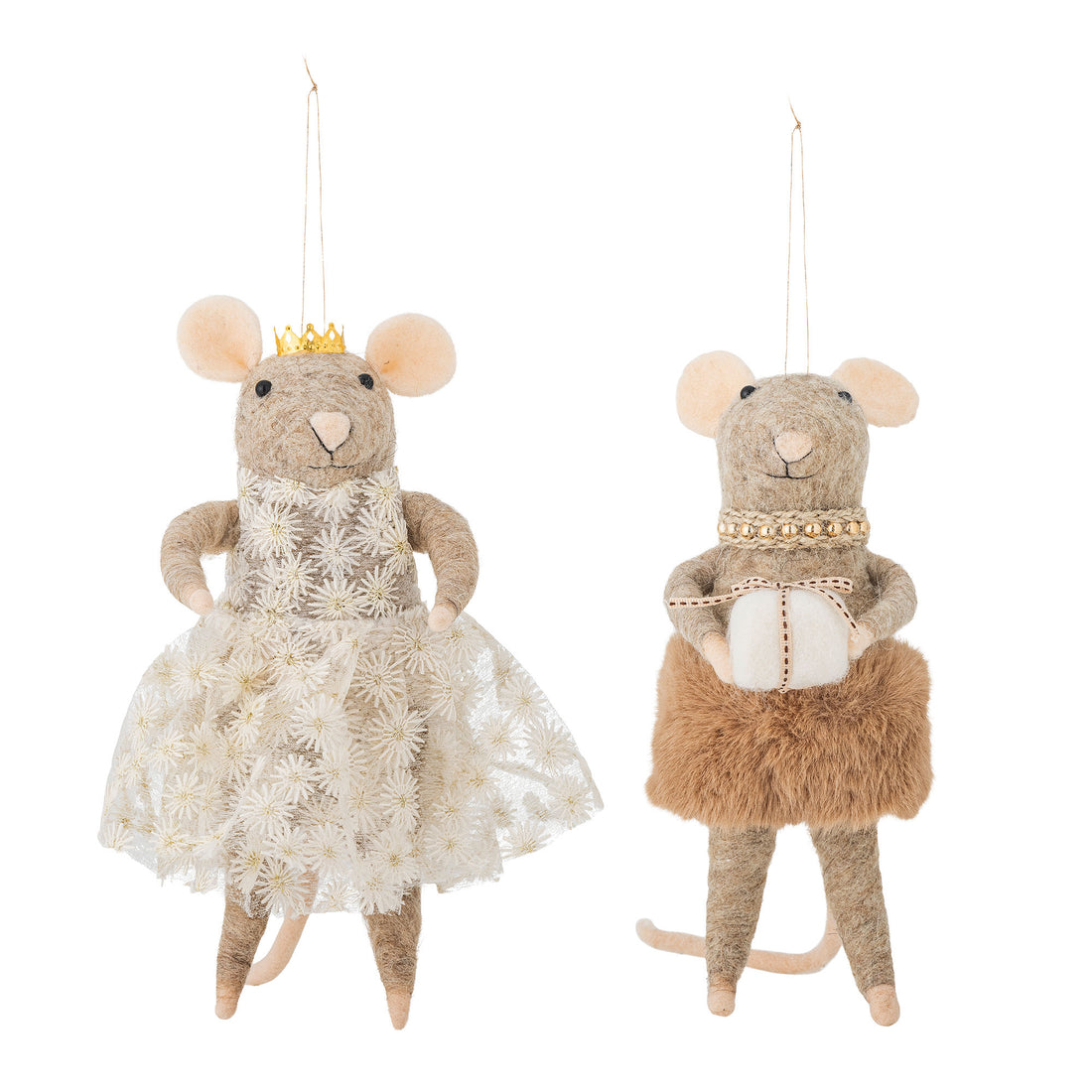 Bloomingville Peo Ornament, Brun, Uld