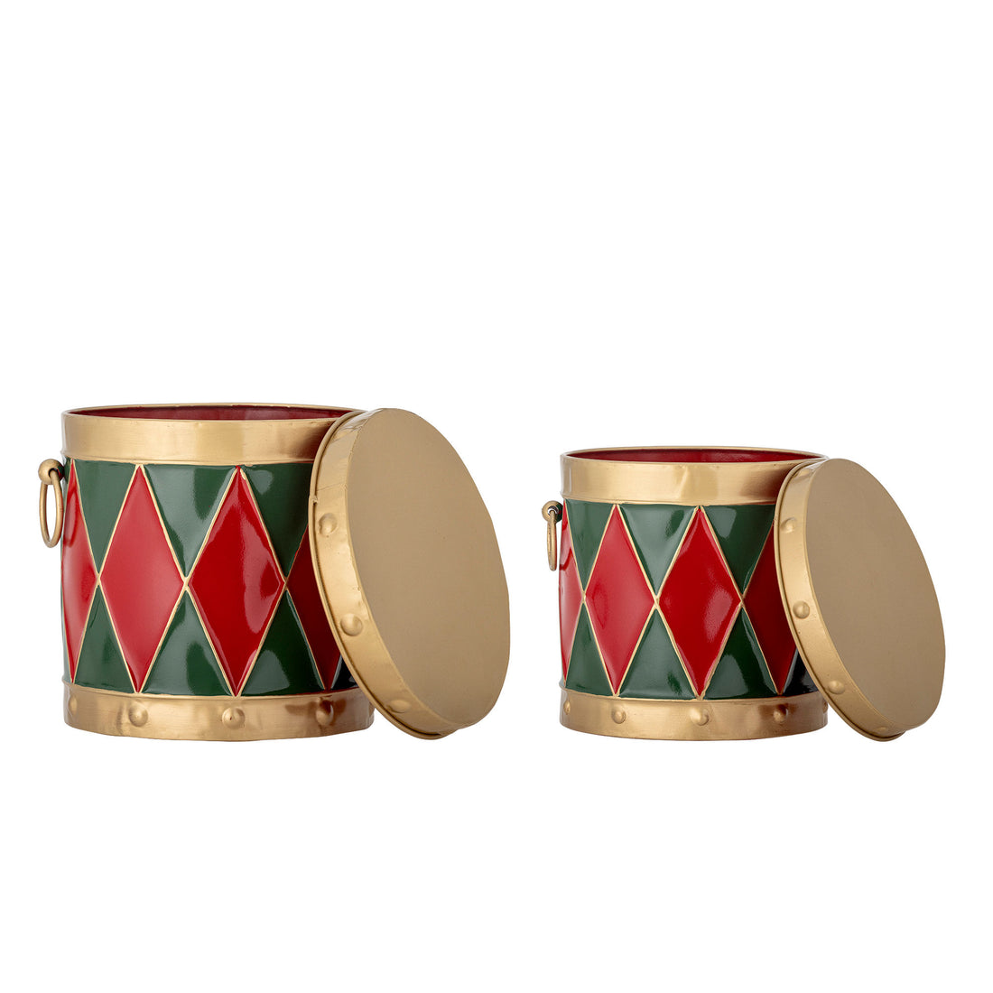 Bloomingville Yuri Æske m/låg, Rød, Metal