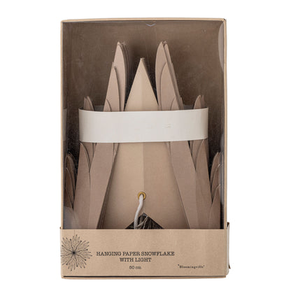 Bloomingville Elijas Stjerne m/lys, Brun, FSC® Mix, Papir
