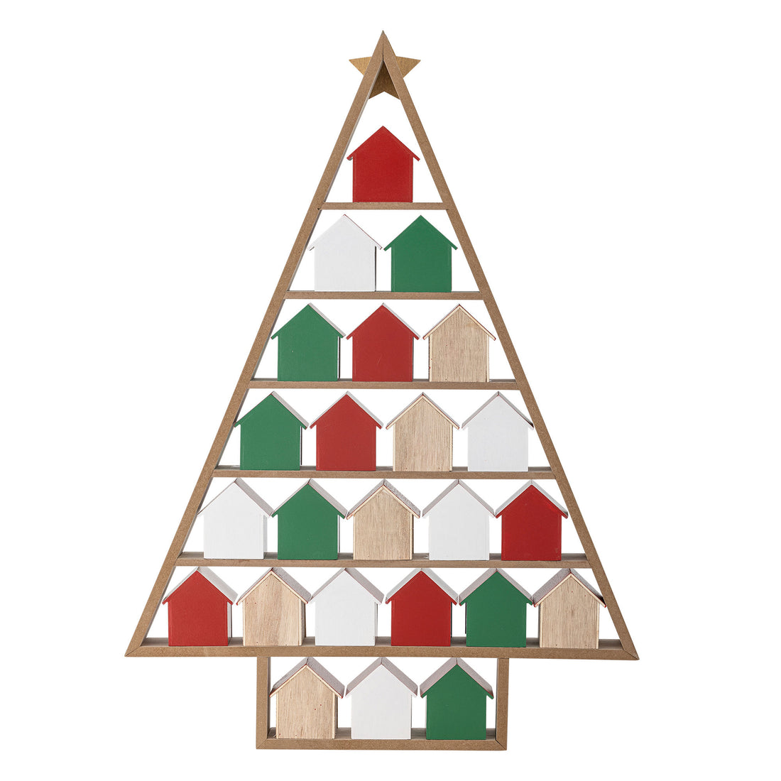 Bloomingville Calvin Kalender, Rød, MDF