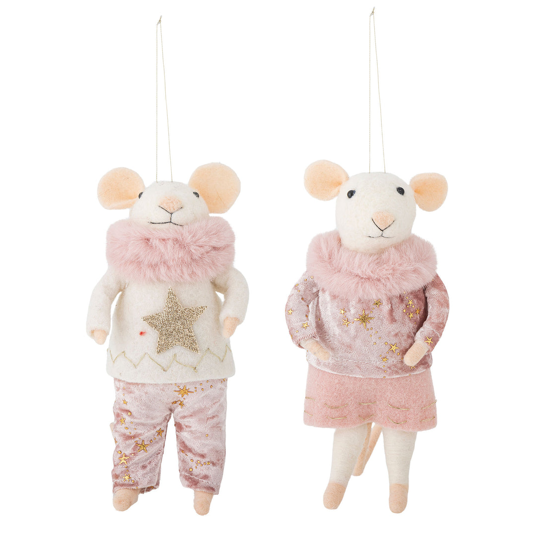 Bloomingville Peo Ornament, Rosa, Uld