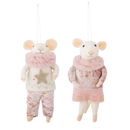 Bloomingville Peo Ornament, Rosa, Uld