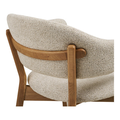 Dunkirk Spisebordsstol - Spisebordsstol, armlæn, egetræ med stof sæde, beige HN1318