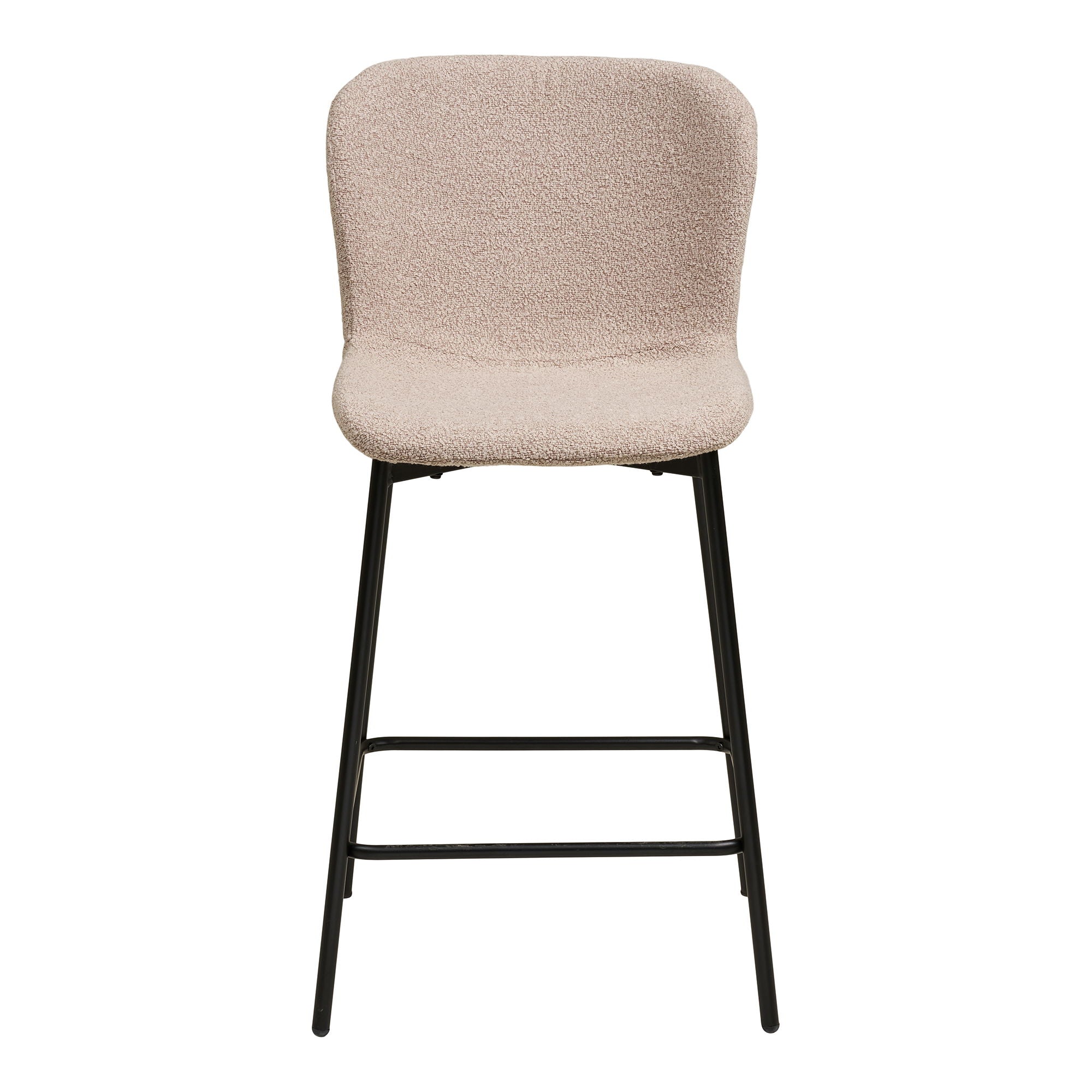 Maceda Counterstol - Counterstol, bouclé, beige, sorte ben HN1239