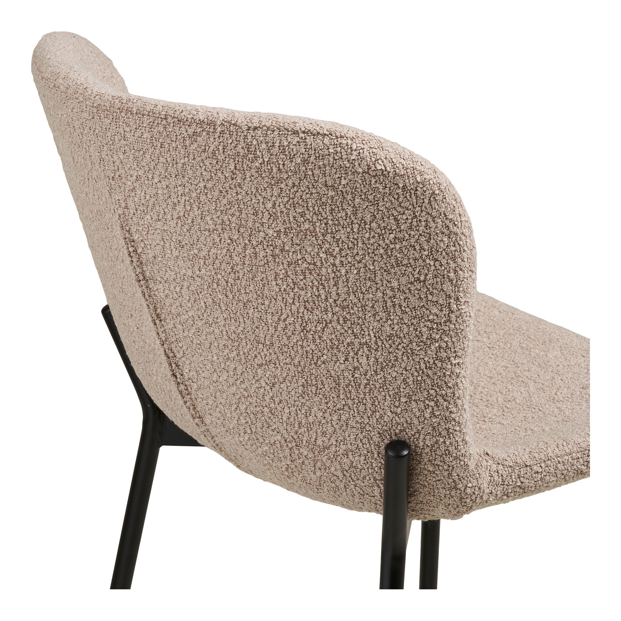 Maceda Counterstol - Counterstol, bouclé, beige, sorte ben HN1239