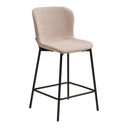 Maceda Counterstol - Counterstol, bouclé, beige, sorte ben HN1239