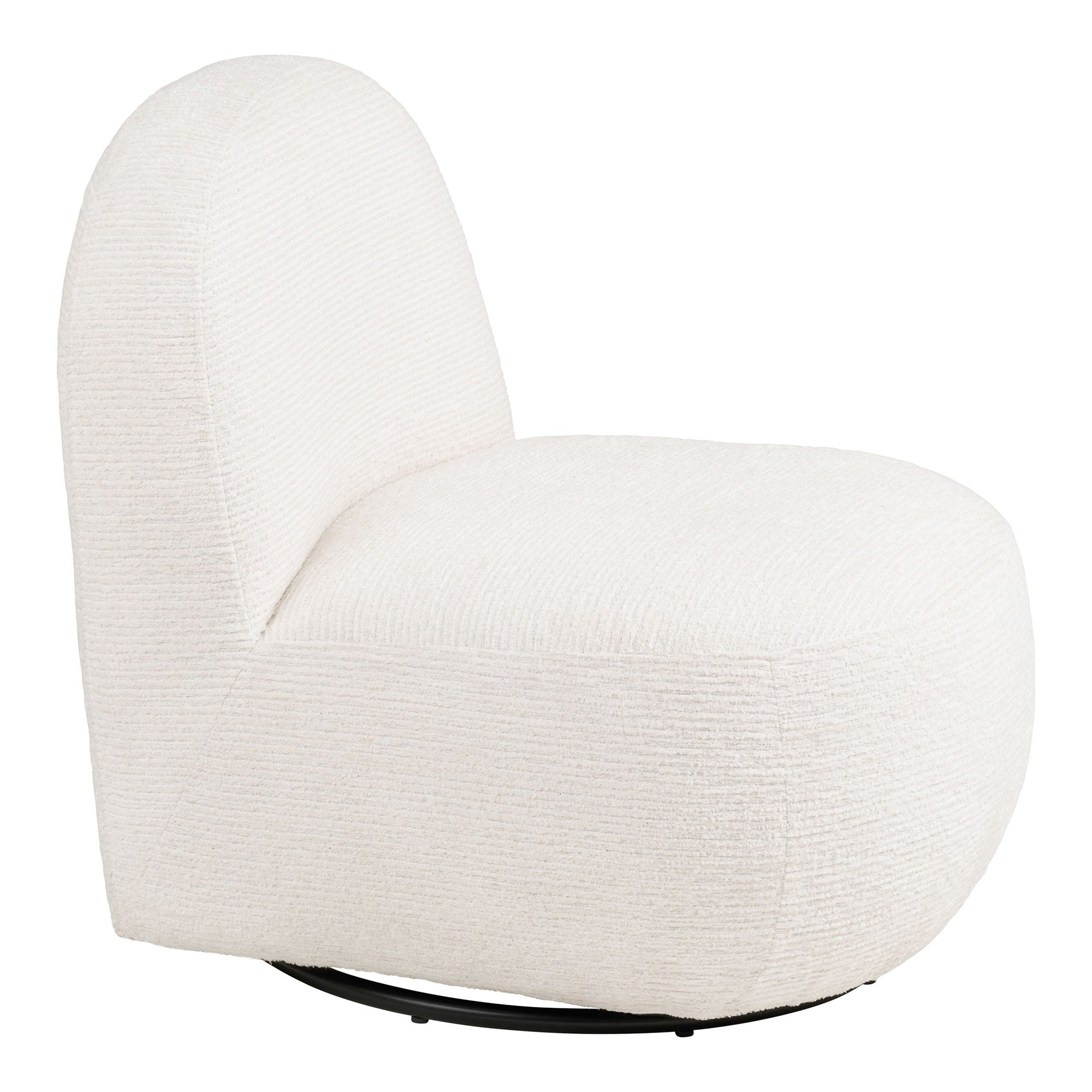 Milo Loungestol - Loungestol med drejefunktion, off white HN1081