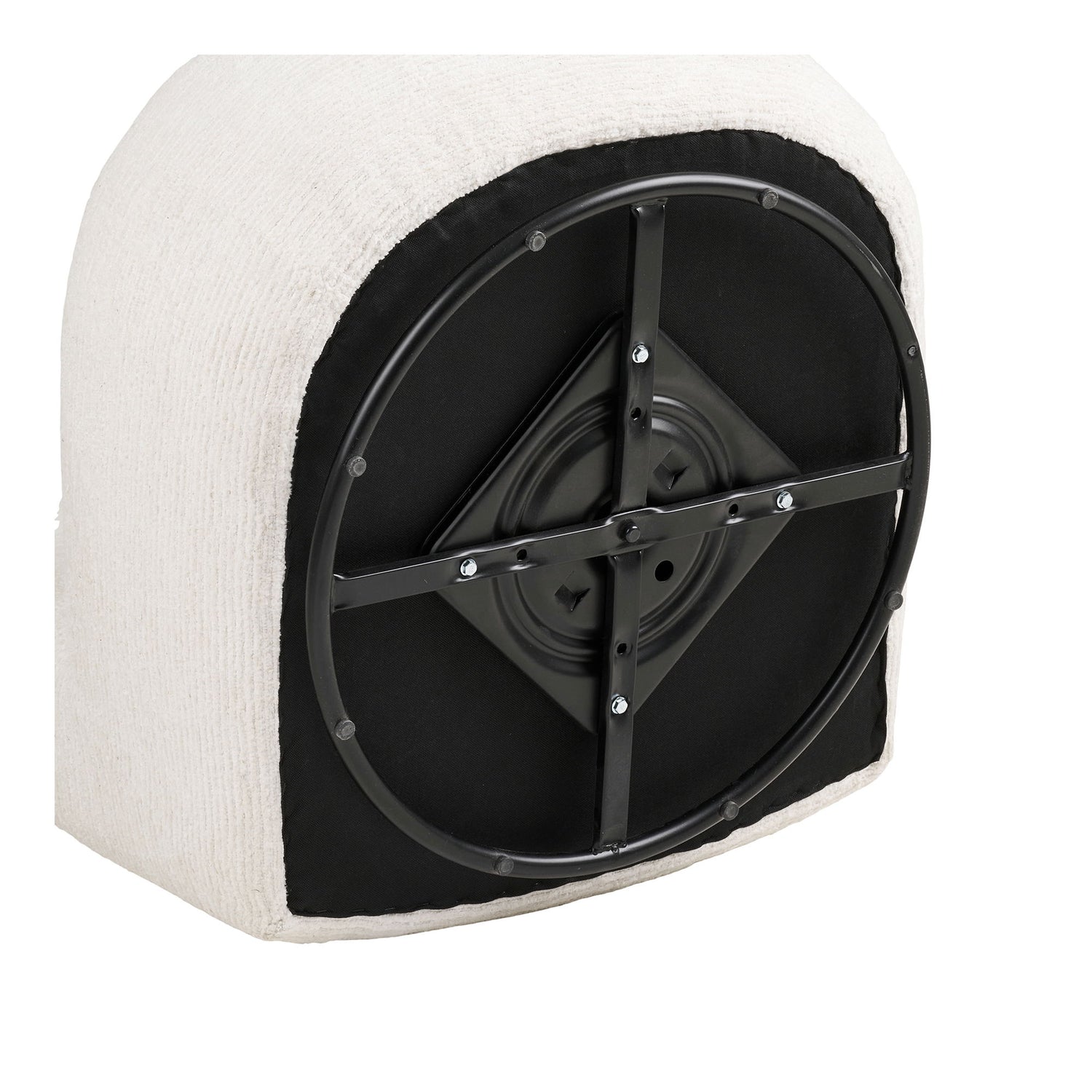 Milo Loungestol - Loungestol med drejefunktion, off white HN1081