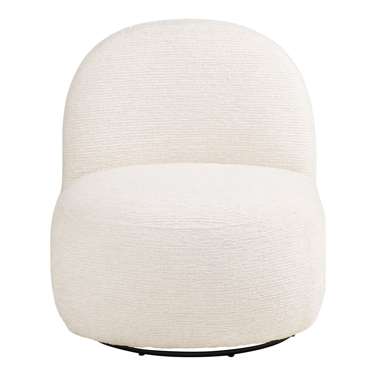Milo sæt - Loungestol og puf, off-white HN1081