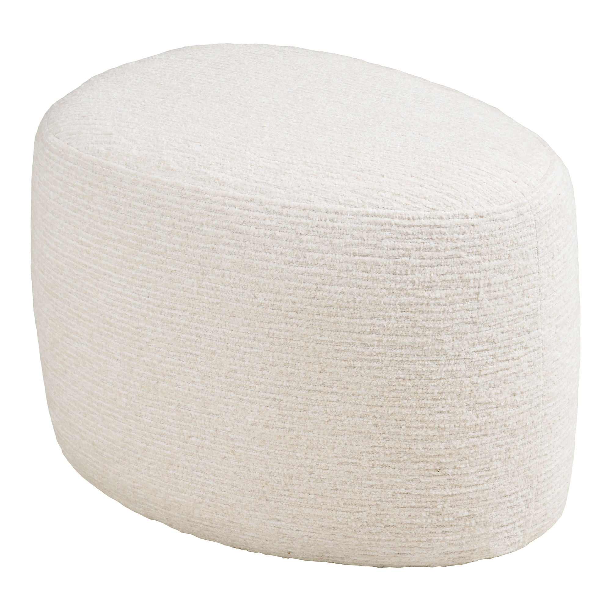 Milo sæt - Loungestol og puf, off-white HN1081
