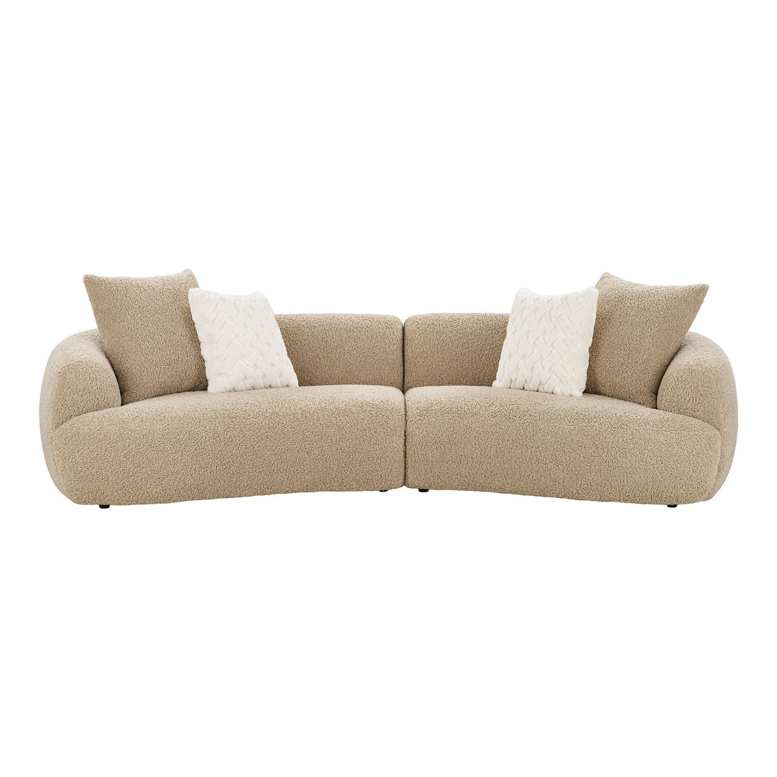 Dali Sofa - Sofa med 4 puder, lysebrun