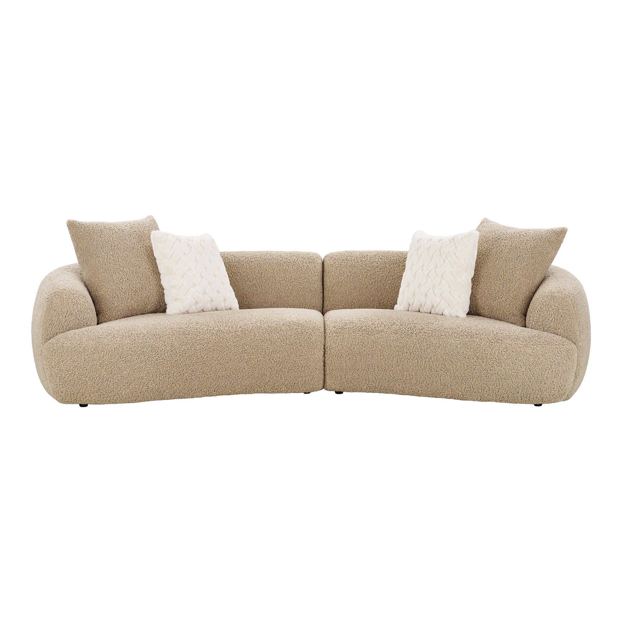 Dali Sofa - Sofa med 4 puder, lysebrun