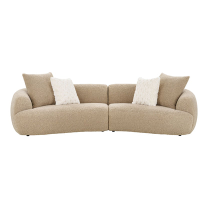 Dali Sofa - Sofa med 4 puder, lysebrun