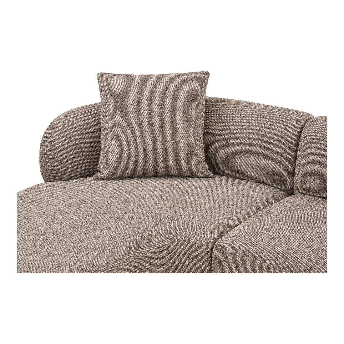 Kingston Lounge Sofa med 2 puder, venstrevendt, brun