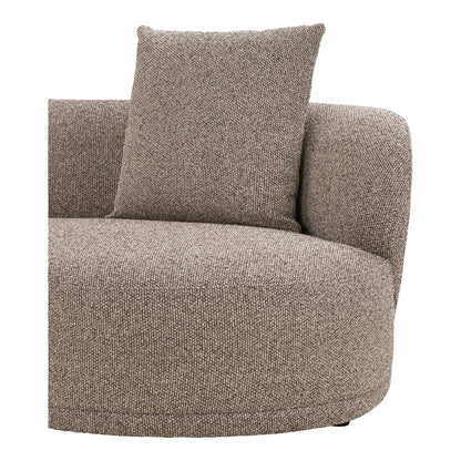 Kingston Lounge Sofa med 2 puder, venstrevendt, brun