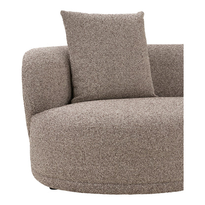 Kingston Lounge Sofa med 2 puder, højrevendt, brun