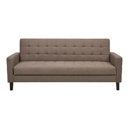 Milton Sovesofa - Sovesofa med opbevaring, brun, sorte ben HN1089