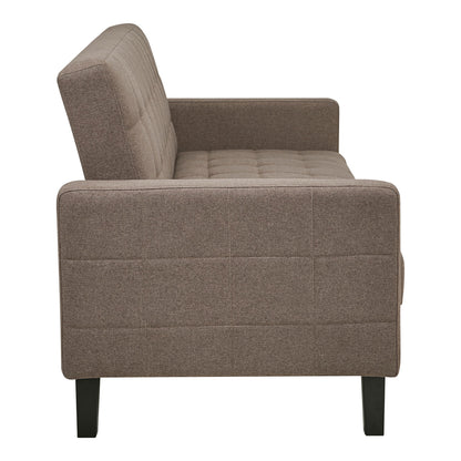 Milton Sovesofa - Sovesofa med opbevaring, brun, sorte ben HN1089