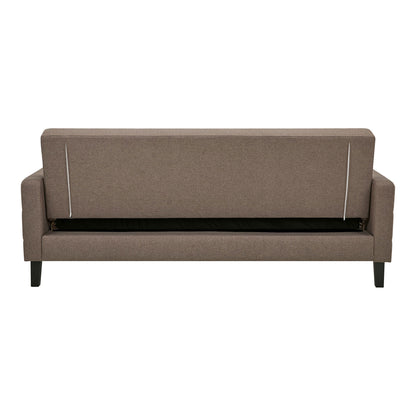 Milton Sovesofa - Sovesofa med opbevaring, brun, sorte ben HN1089