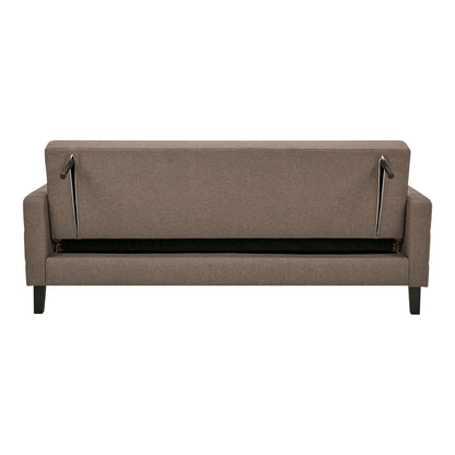 Milton Sovesofa - Sovesofa med opbevaring, brun, sorte ben HN1089
