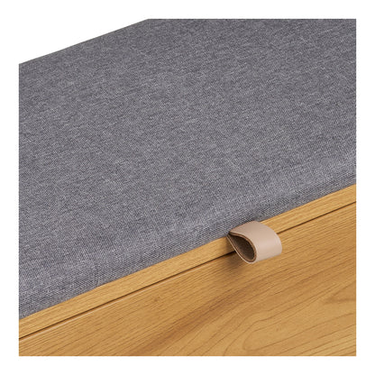 Barco Bænk med opbevaring - Bænk med opbevaring, egetræslook 92x33x48 cm