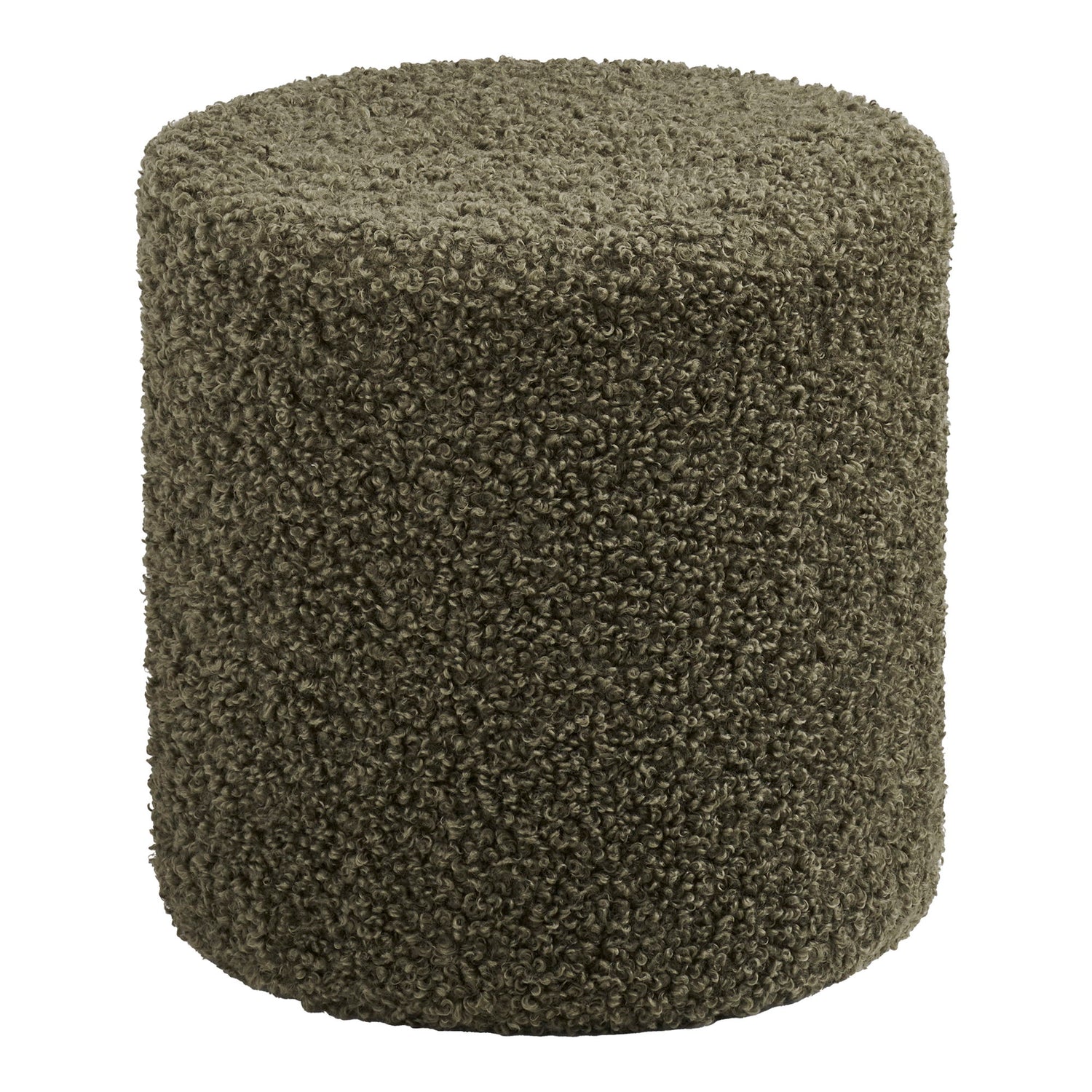 Ejby Puf - Puf, teddy, grøn ø34x36 cm, HN1301